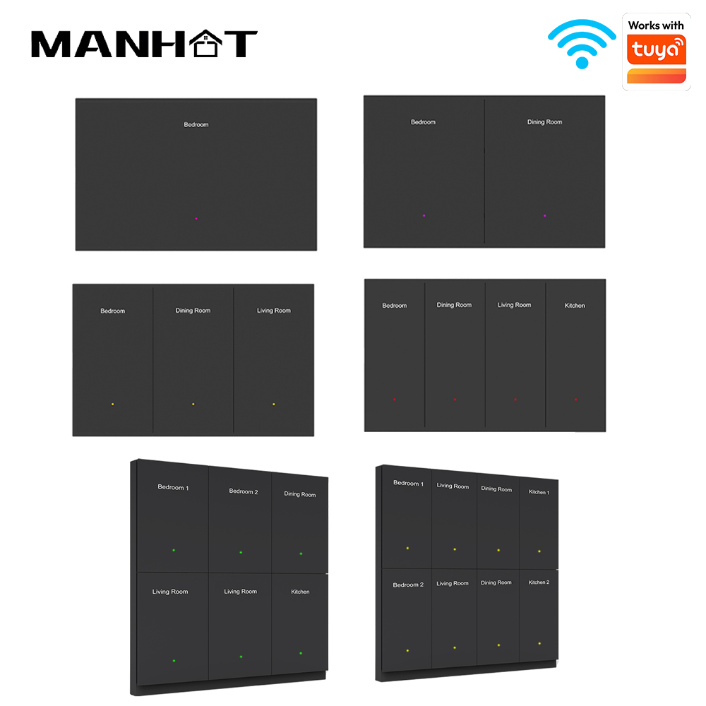 Smart Light Switch Wifi - Manhot WIFI Smart DIY Name Switch