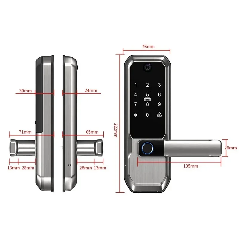 Tuya WiFi Smart Door Lock With - огляд і ціна Smart Door Lock Wifi