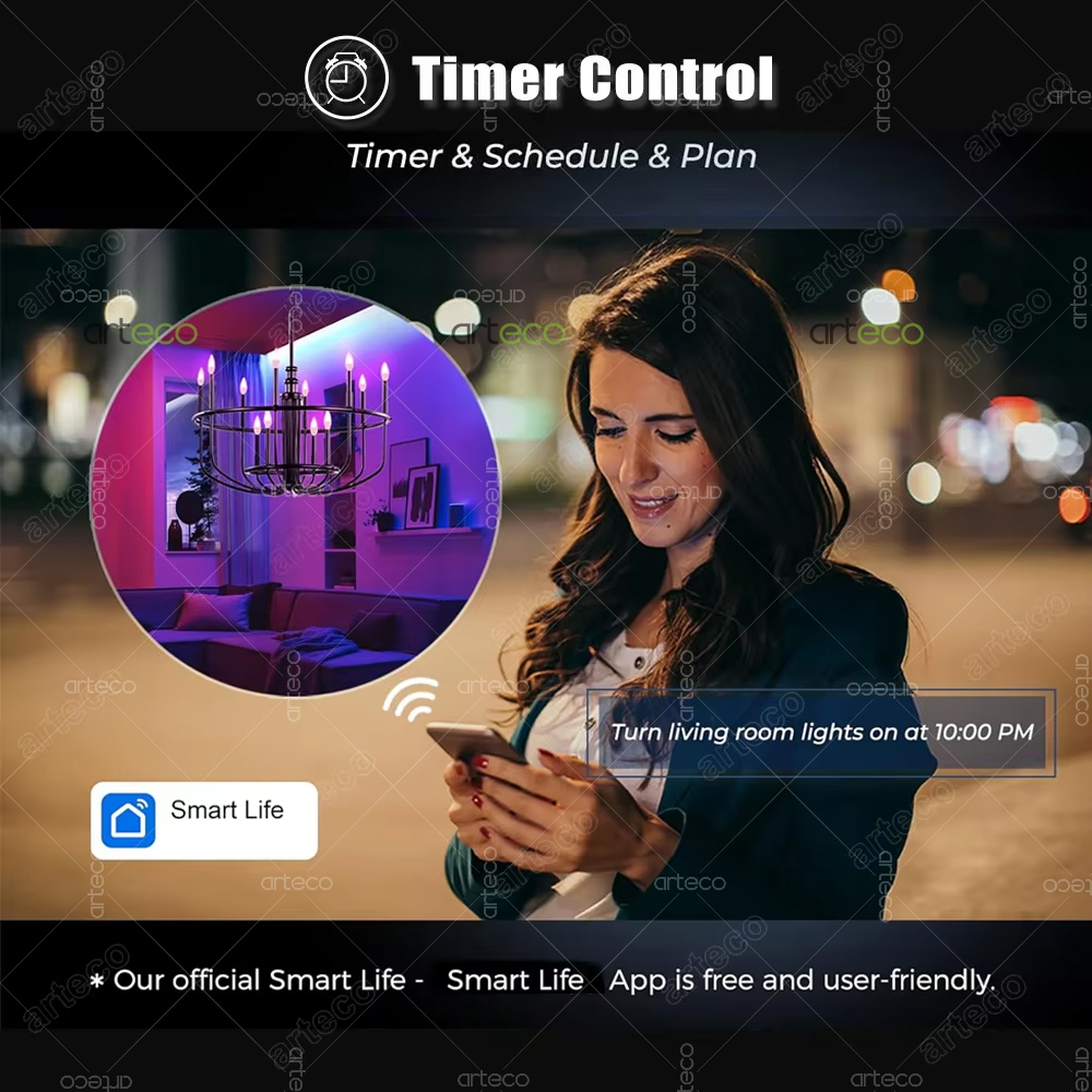 Tuya E14 Led Candle Lamp App C - огляд і ціна Smart Light Switch Wifi