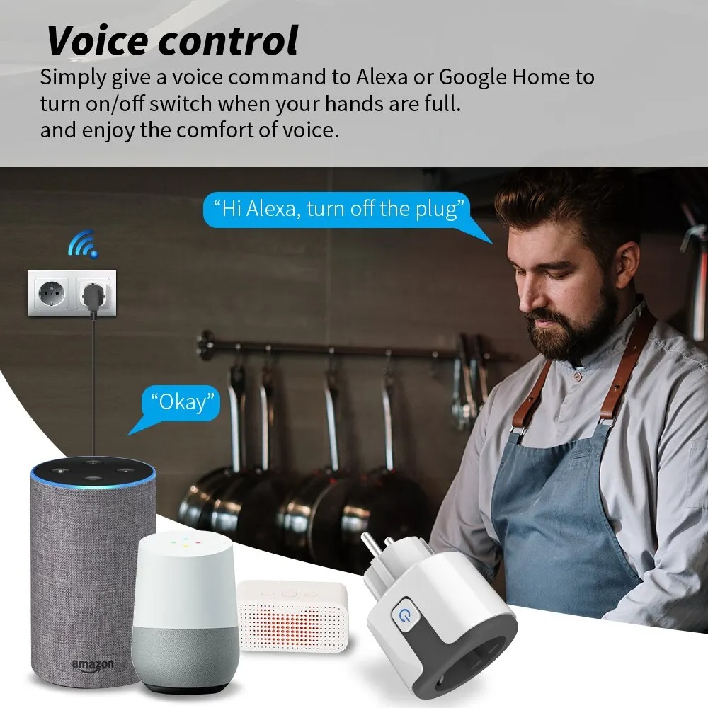 WiFi EU Smart Socket Plug Work - огляд і ціна Wifi Smart Plug