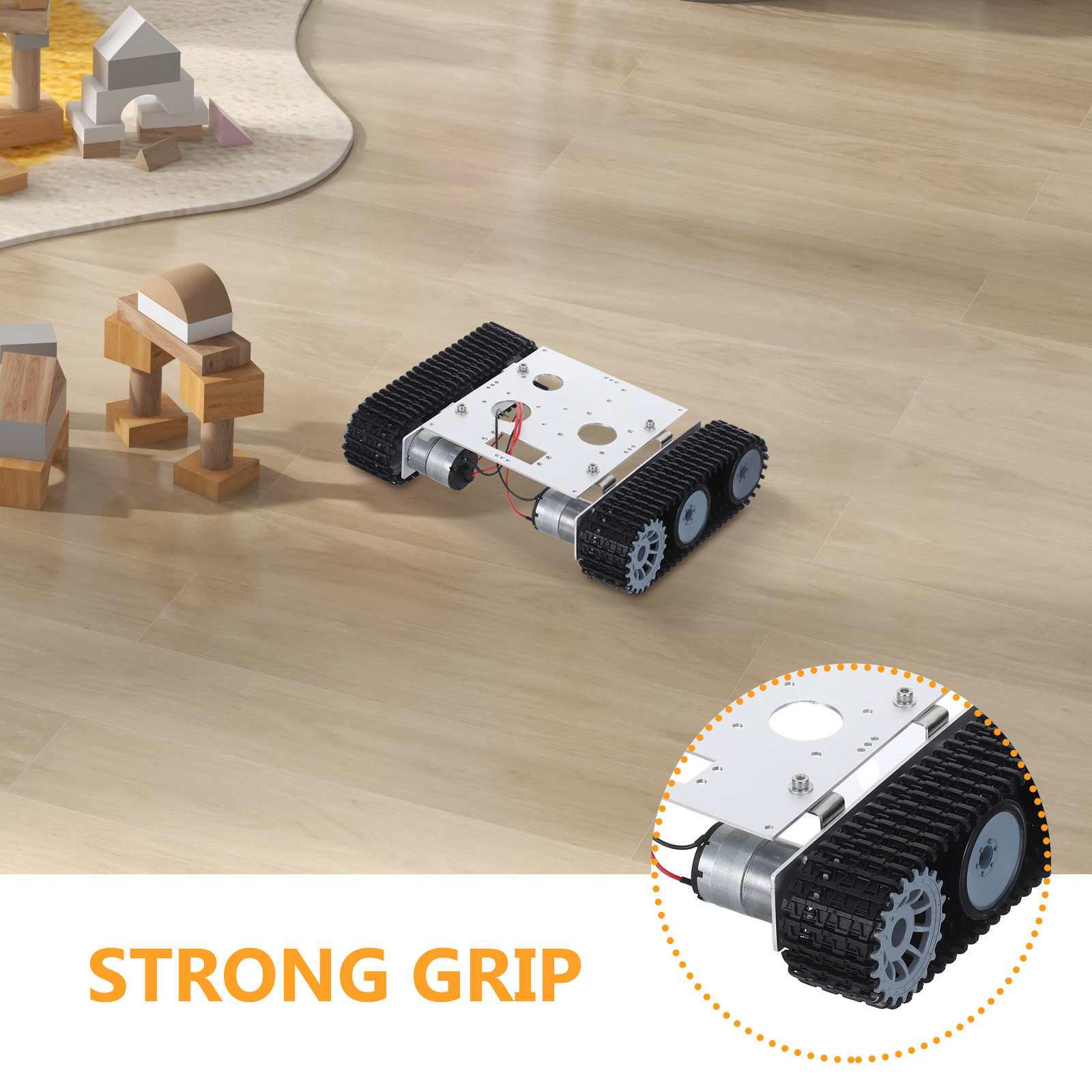 Metal Robot Tank Chassis Kit - - огляд і ціна Stem Robotics Kit