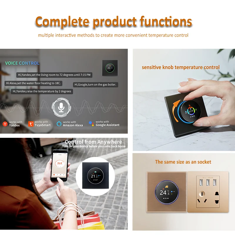 In stock Tuya Knob Thermostat  - огляд і ціна Wifi Thermostat