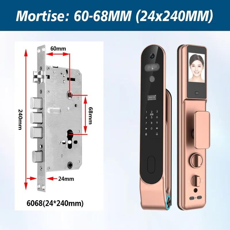 High quality 3D Face Lock Pass - огляд і ціна Smart Door Lock Wifi