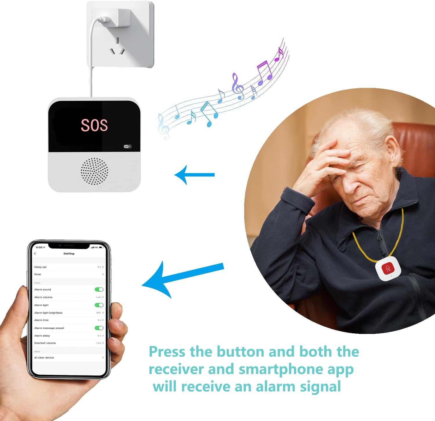 Wireless WiFi Elderly Caregive - огляд і ціна Wifi Smart Plug