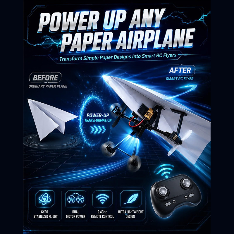Rc Paper Airplane Kit With Gyr - огляд і ціна Microcontroller Kit