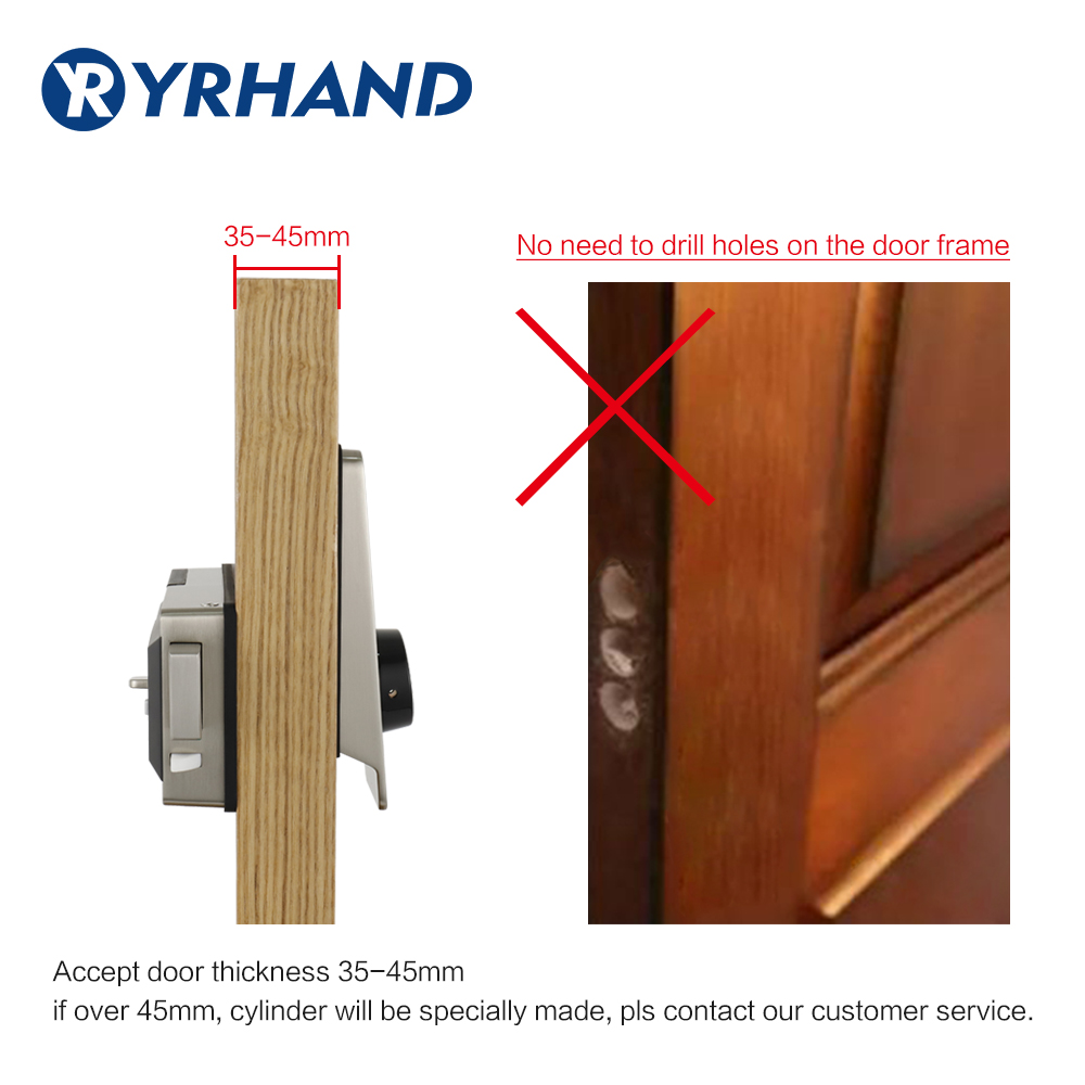 Waterproof Smart door rim lock - огляд і ціна Smart Door Lock Wifi