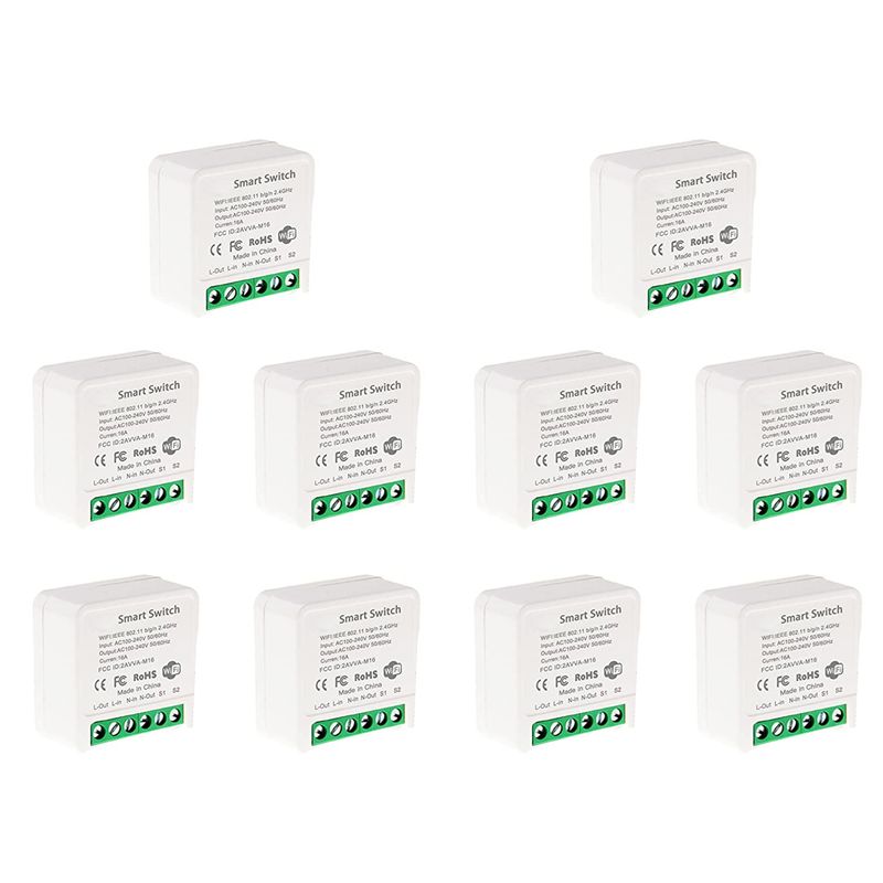 10X Mini Smart Wifi Relay Swit - огляд і ціна Smart Light Switch Wifi