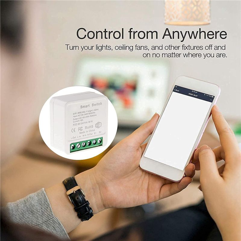10X Mini Smart Wifi Relay Swit - огляд і ціна Smart Light Switch Wifi